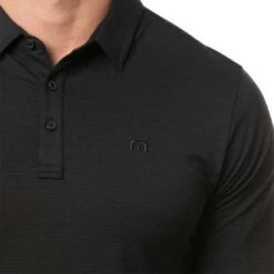 TravisMathew The Heater Polo -Callaway Golf Shop travismathew the heater polo black logo itempicture