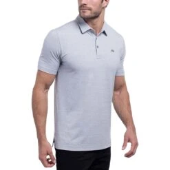 TravisMathew The Heater Polo -Callaway Golf Shop travismathew the heater polo heather microchip side itempicture