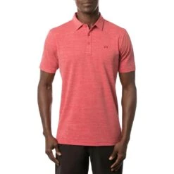 TravisMathew The Heater Polo -Callaway Golf Shop travismathew the heater polo heather scooter front itempicture