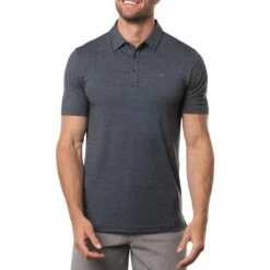 TravisMathew The Heater Polo -Callaway Golf Shop travismathew the heater polo vintage indigo front itempicture