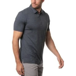 TravisMathew The Heater Polo -Callaway Golf Shop travismathew the heater polo vintage indigo side itempicture