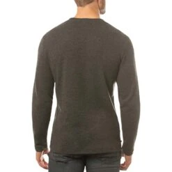 TravisMathew Cloud Waffle Crew -Callaway Golf Shop travismathew waffle cloud crew charcoal back itempicture