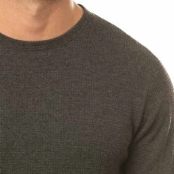 TravisMathew Cloud Waffle Crew -Callaway Golf Shop travismathew waffle cloud crew charcoal logo itempicture