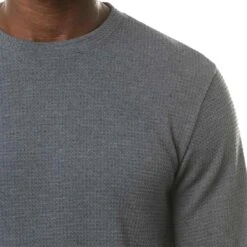 TravisMathew Cloud Waffle Crew -Callaway Golf Shop travismathew waffle cloud crew vintage indigo logo itempicture