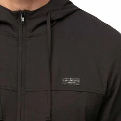TravisMathew Wanderlust Full Zip Hoodie -Callaway Golf Shop travismathew wanderlust full zip hoodie black logo itempicture