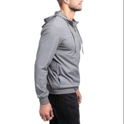 TravisMathew Wanderlust Full Zip Hoodie -Callaway Golf Shop travismathew wanderlust full zip hoodie quiet shade side itempicture